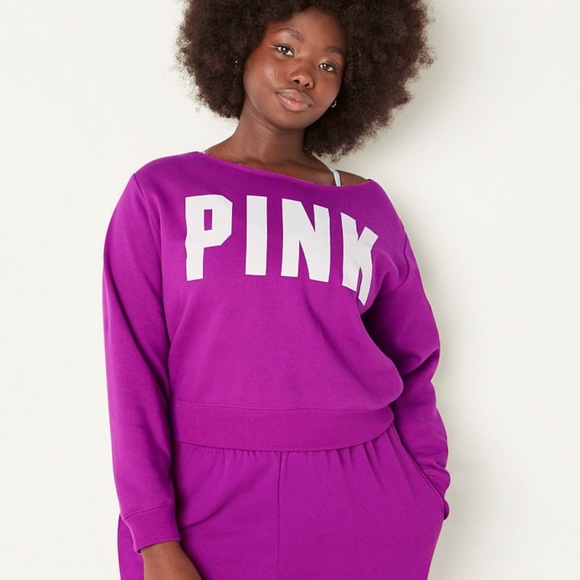 PINK
FLEECE CROPPED SWEATSHIRT - Picture 3 of 3